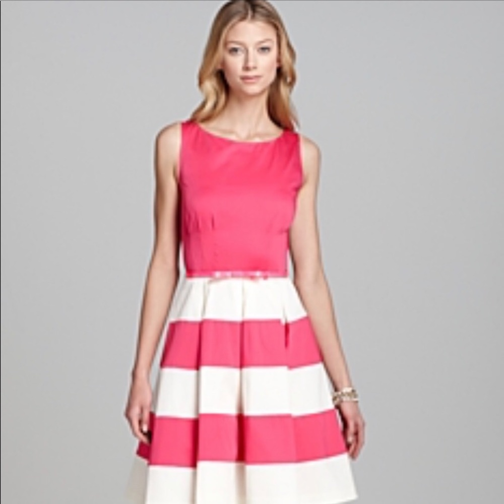 Kate Spade Pink & White Celina Striped Dress